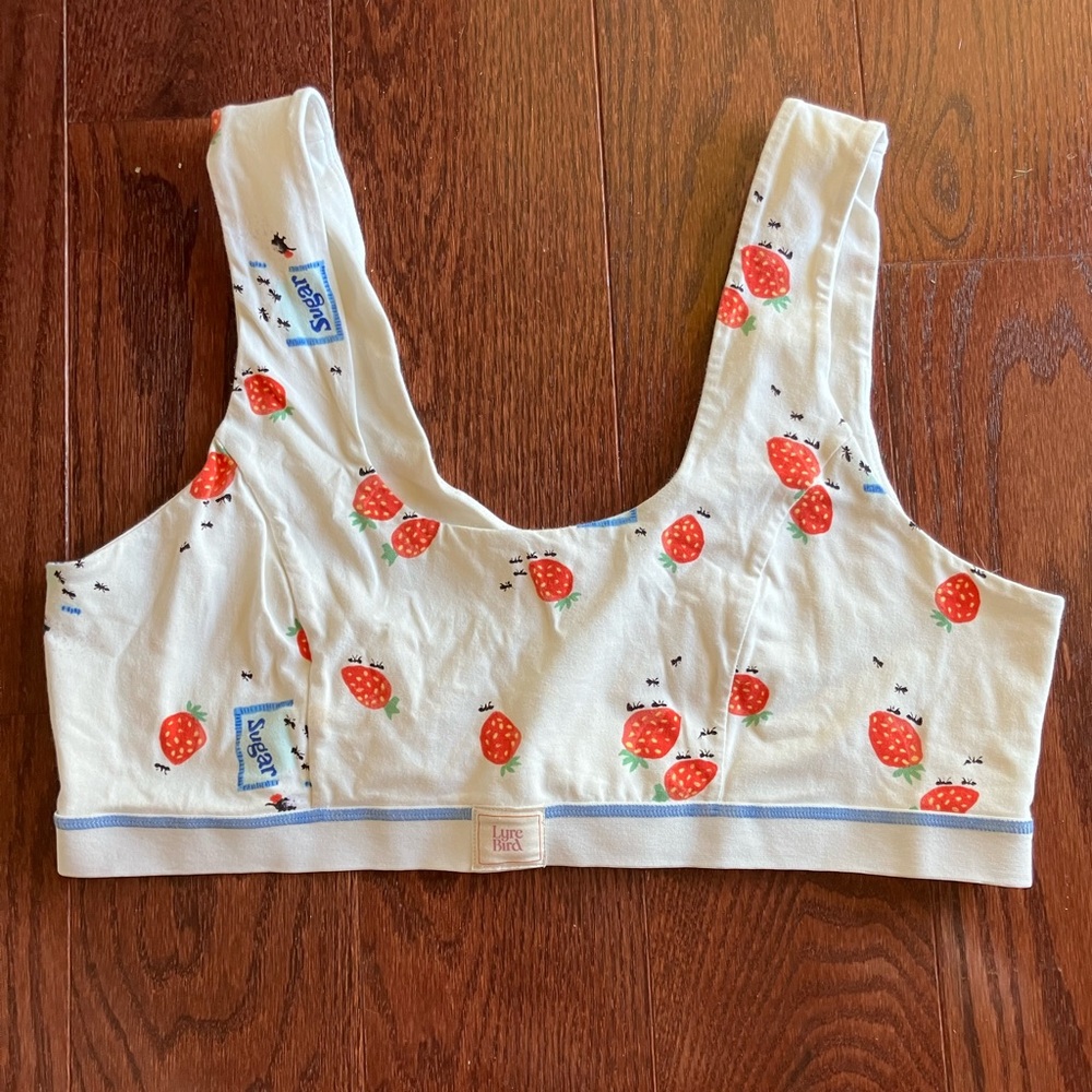 LyreBird x Danielle Kroll Cotton Stretch Bralette Sugar Ants